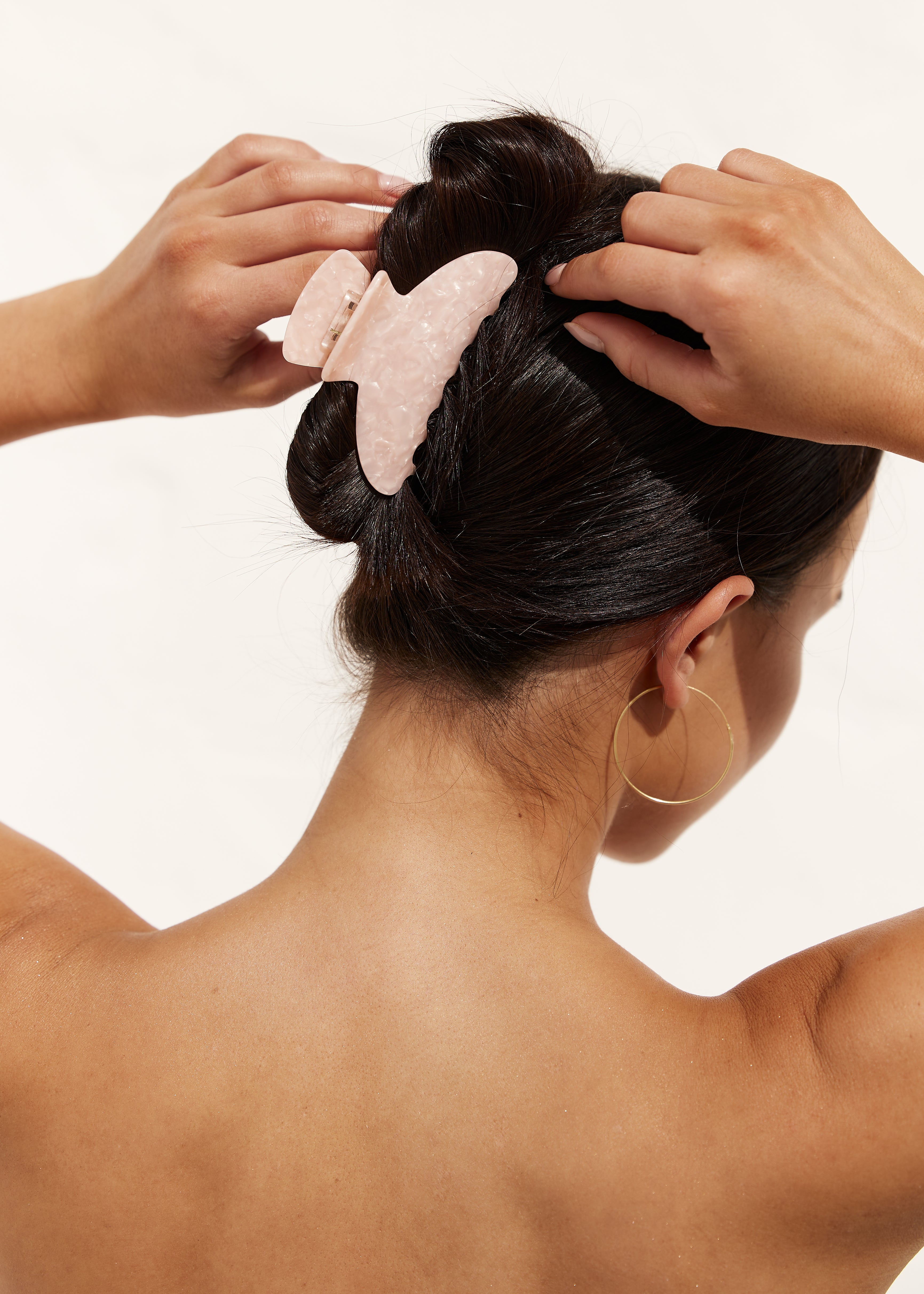 Hair Claw in Pink Sherbet