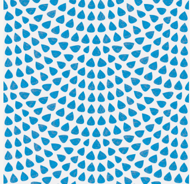 Dahlia shower cap in Azzurra Dot - Big Hair