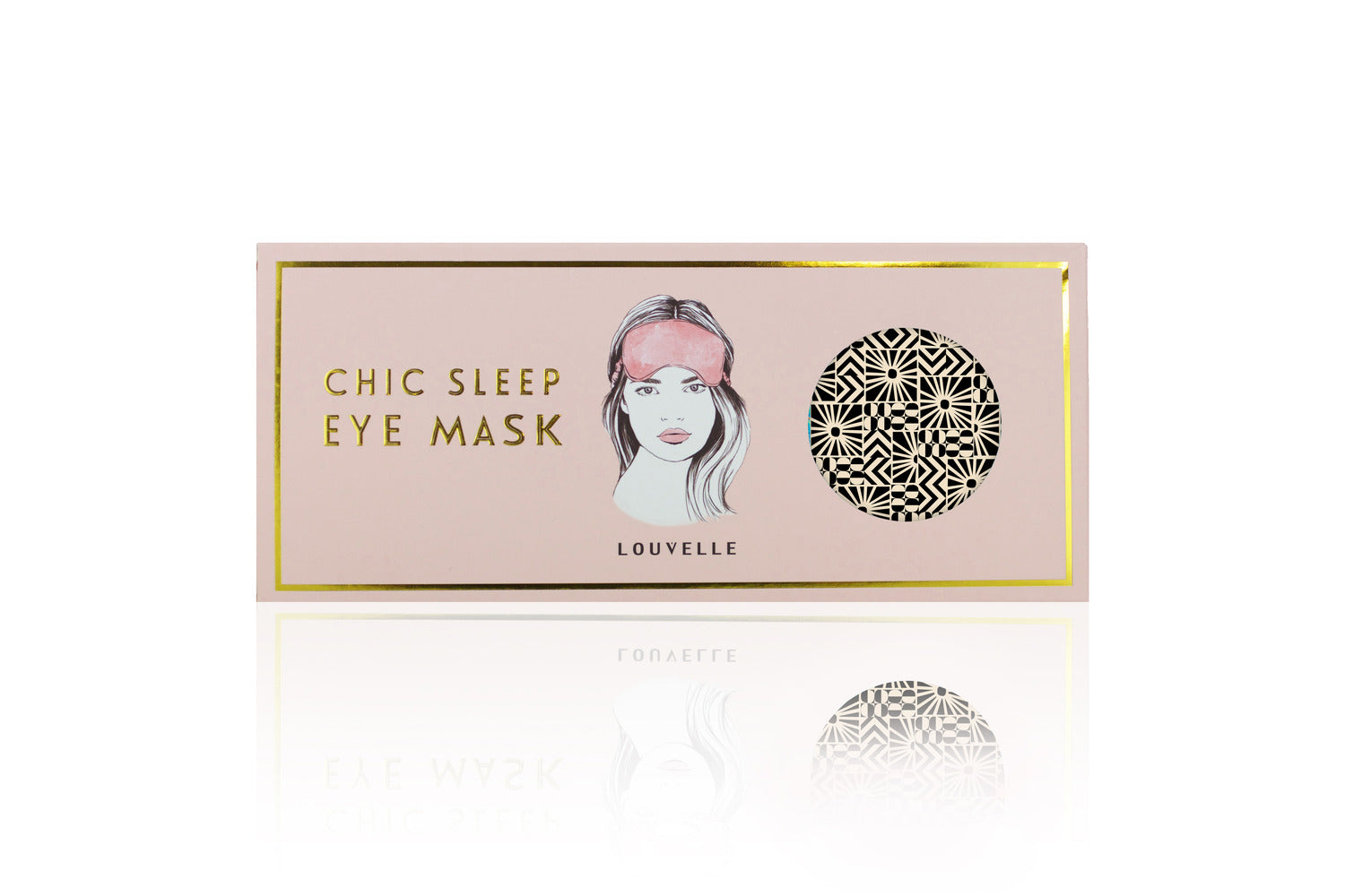 Chloe Eye Mask in Mediterranean Mono