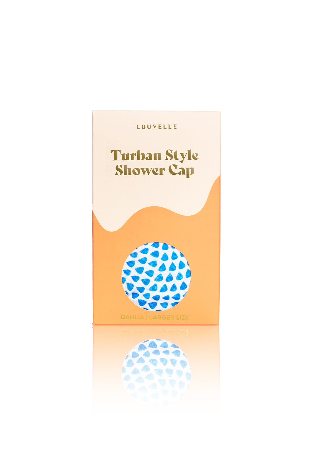 Dahlia shower cap in Azzurra Dot - Big Hair