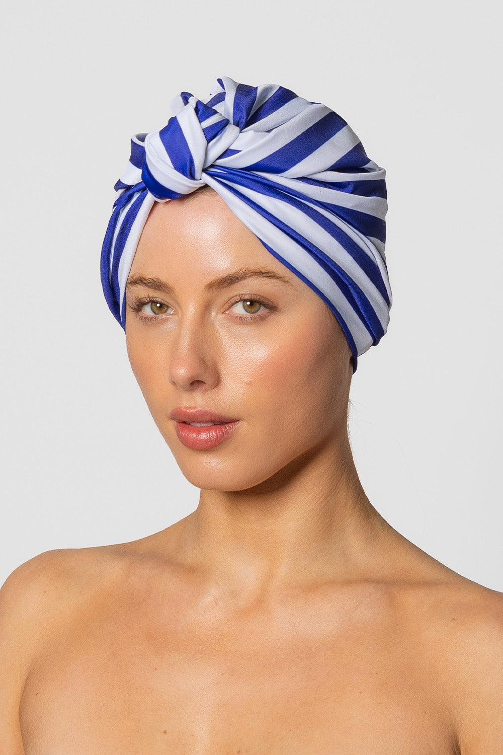 Dahlia shower cap in Fontelina Stripe - Big Hair