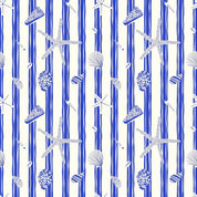 Orange/Blue Scrunchies Set