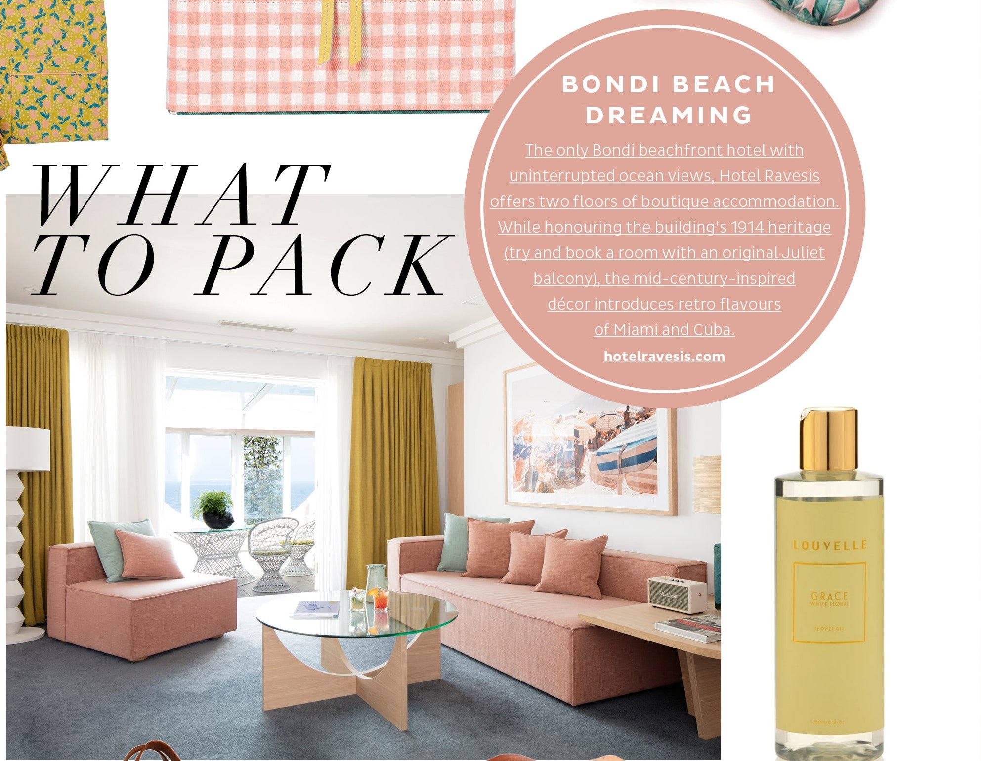 Adore Home Magazine packs Louvelle's Bath & Body