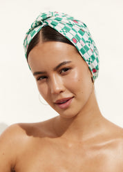 [PRE ORDER] AMELIE shower cap in Green Check