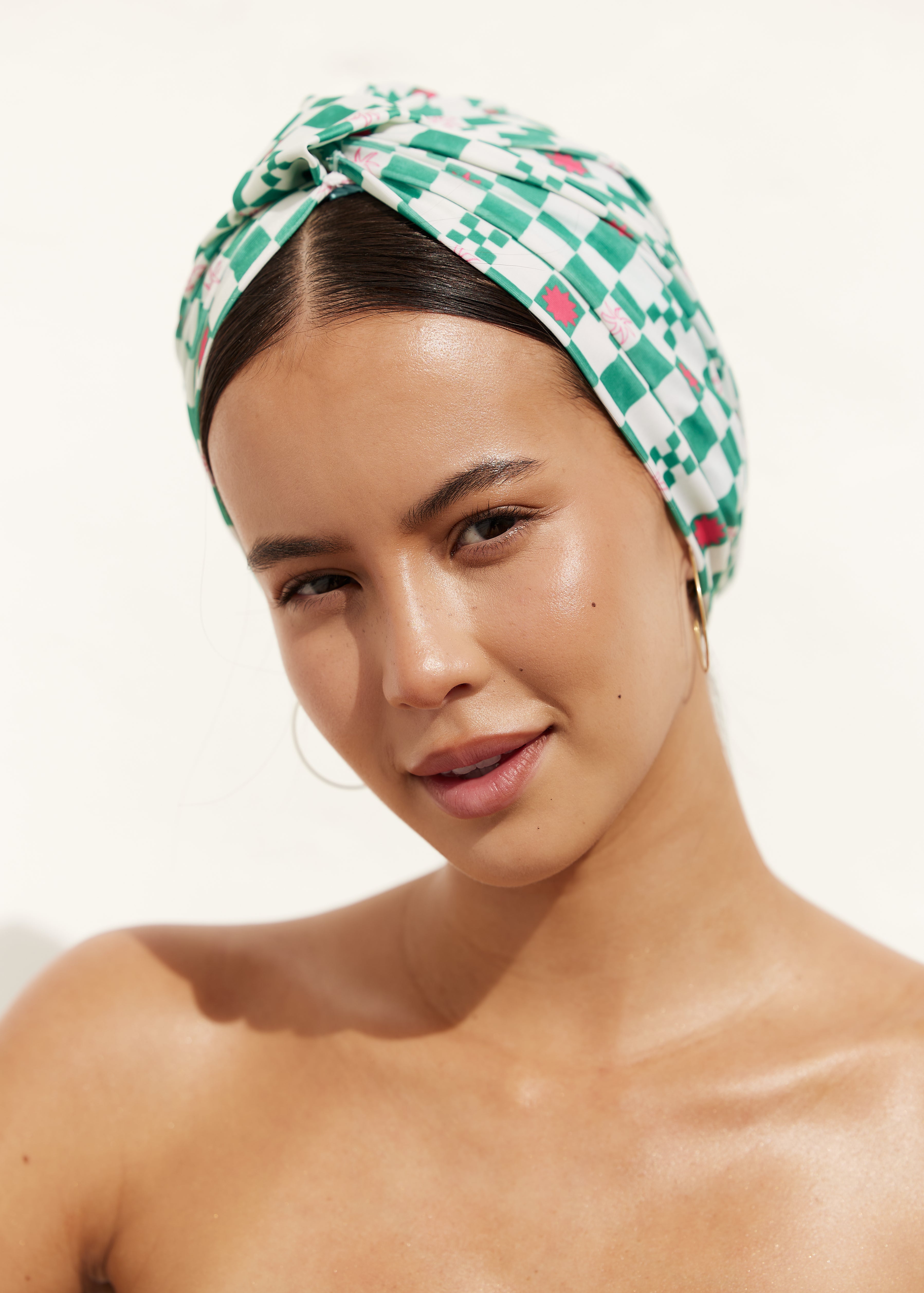 [PRE ORDER] AMELIE shower cap in Green Check
