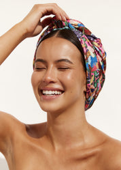 Dahlia shower cap in Jungle Animal