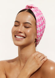 Pink Houndstooth Spa Gift Set (2 Pcs)