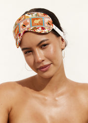 [PRE ORDER] Chloe Eye Mask in Papaya Postcard