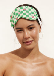 [PRE ORDER] Chloe Eye Mask in Green Check