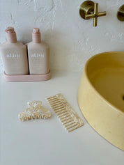 Wide Tooth Comb in Buttercream