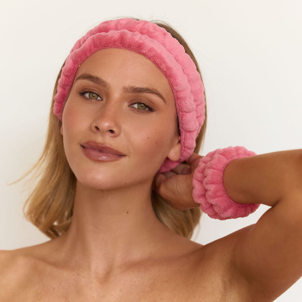 Splash Proof Cleansing Set in Pink