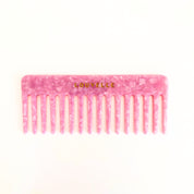 Wide Tooth Comb in Pink Sherbet