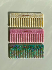 Wide Tooth Comb in Pink Sherbet