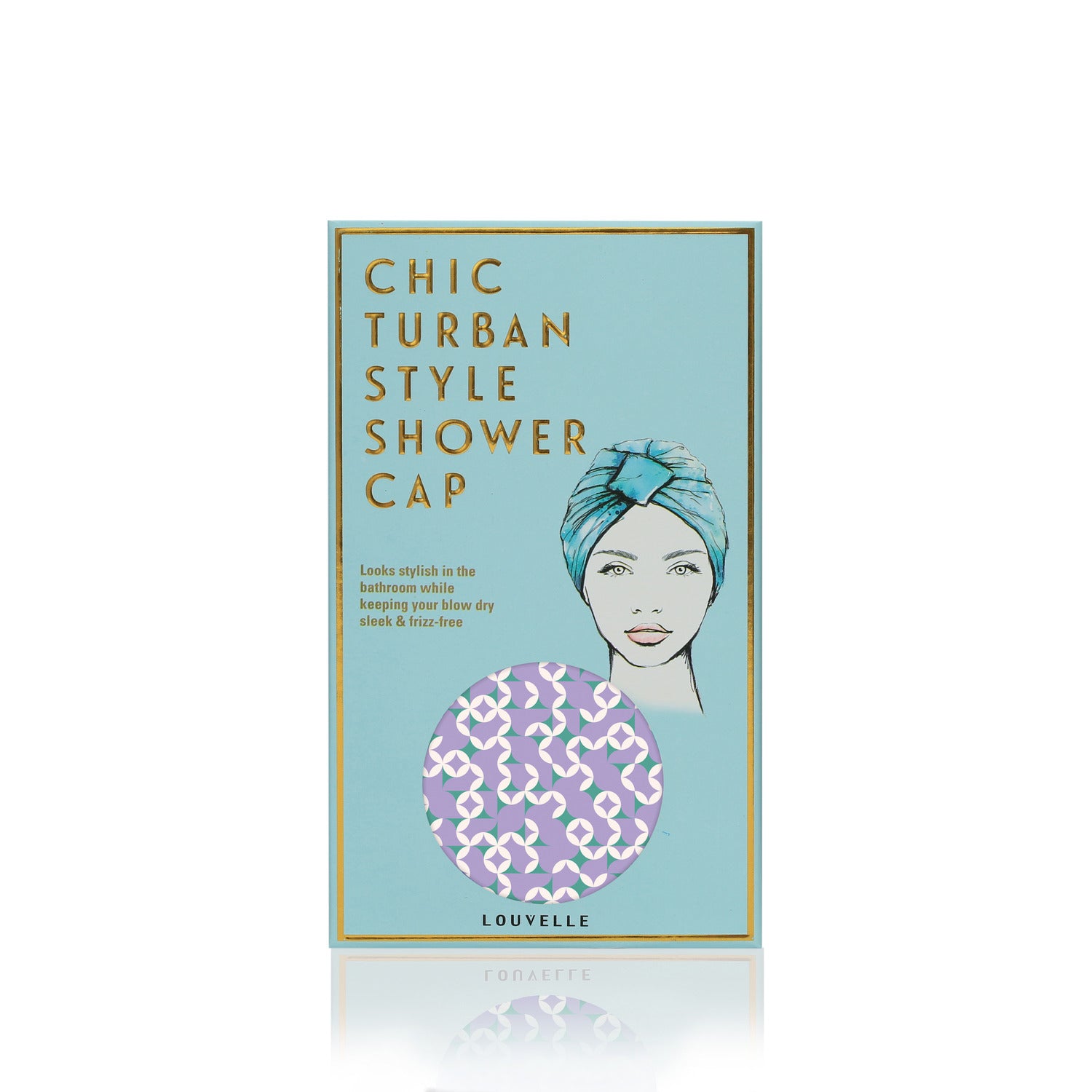 AMELIE shower cap in Lavender Geo