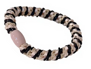 Woven Hair Ties - Black White