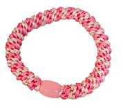 Woven Hair Ties - Bright Pink