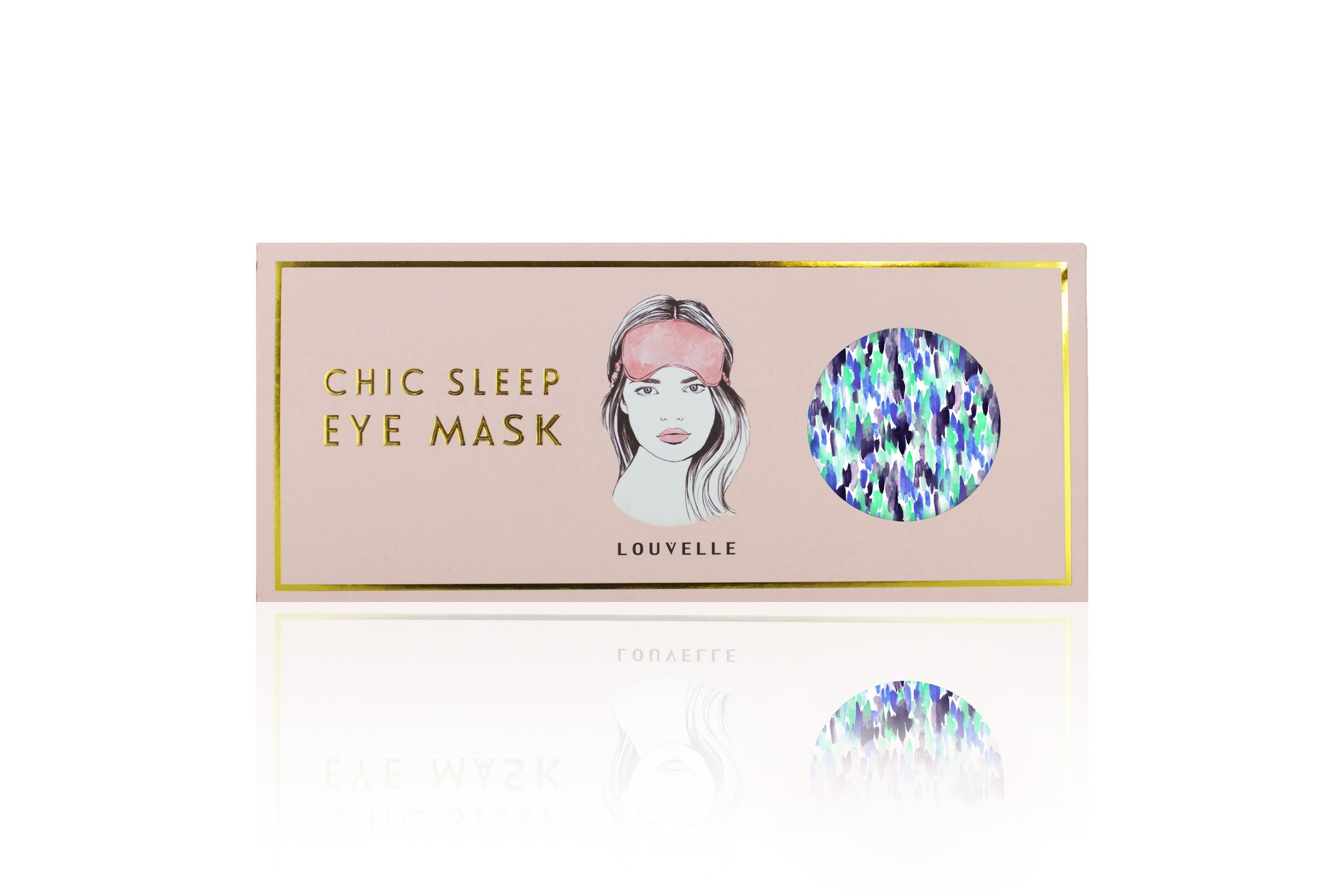 Chloe Eye Mask in Resort Blu