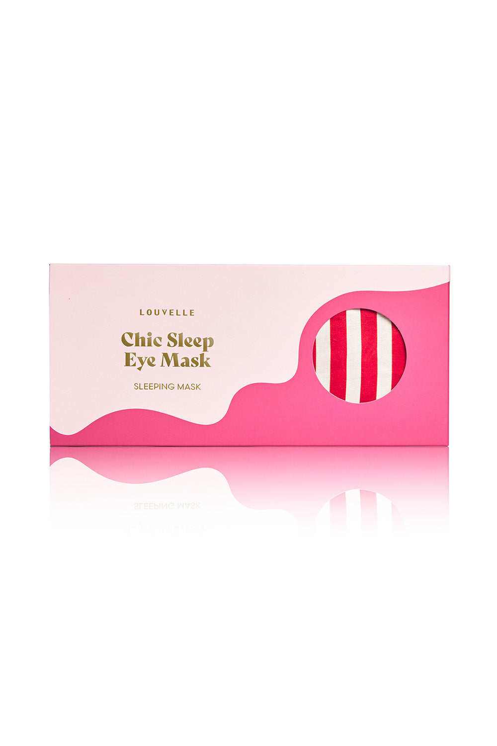 Chloe Eye Mask in Pink Cabana Stripe