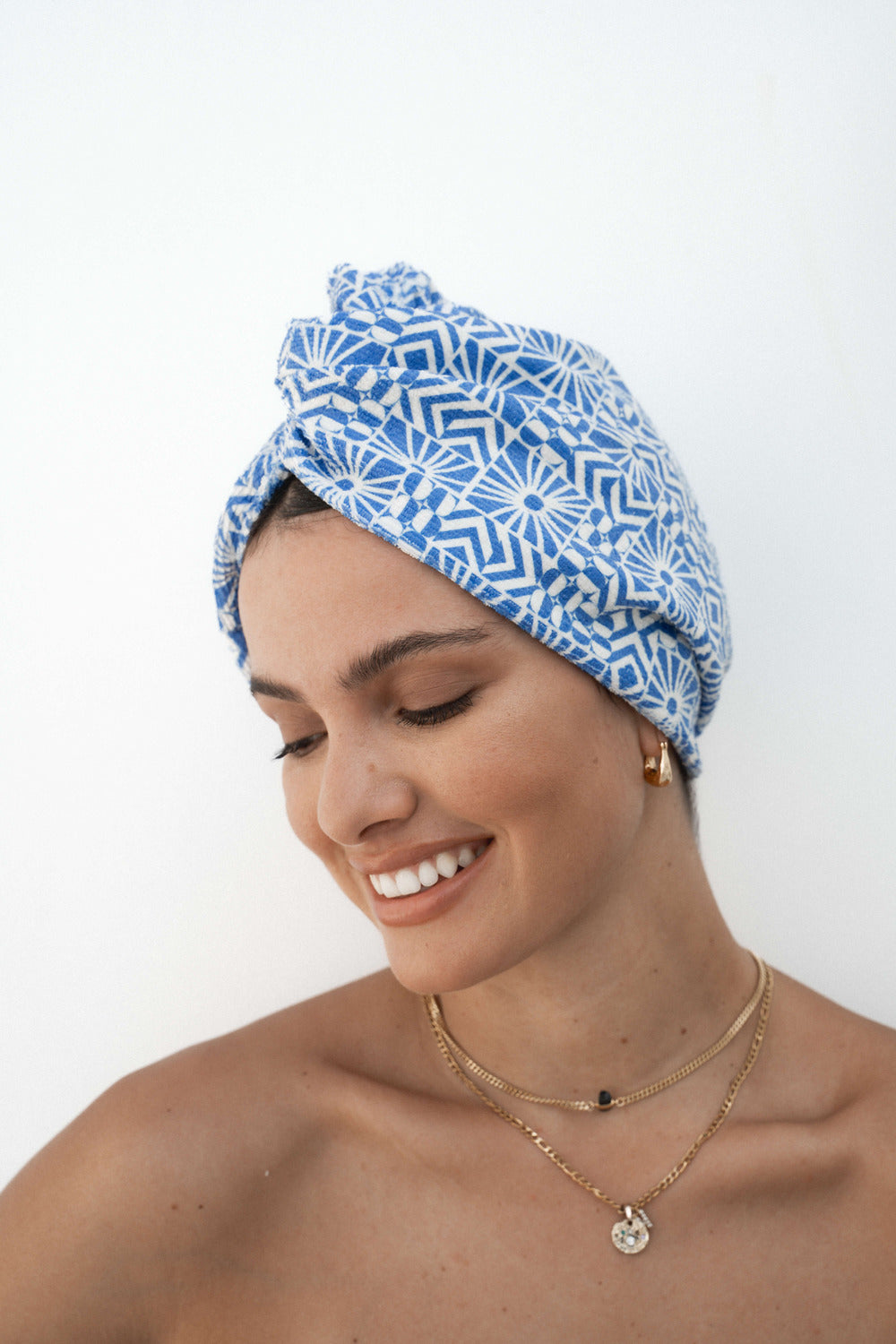 RIVA Hair Towel Wrap in Mediterranean Sun