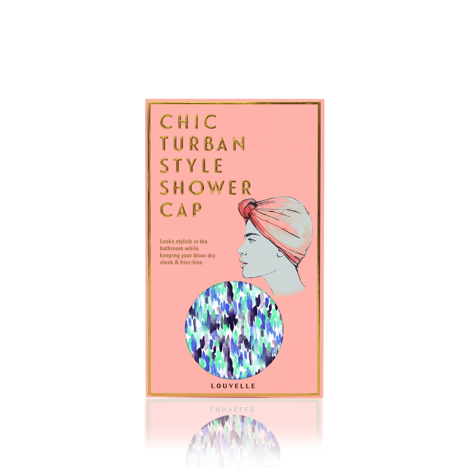 Dahlia shower cap in Resort Blu