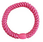 Woven Hair Ties - Shimmer Pink