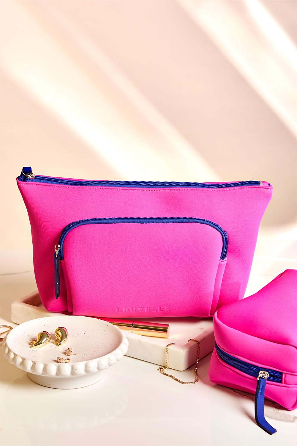 Large Neoprene Bag in Pink