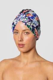 AMELIE shower cap in Floral Ikat