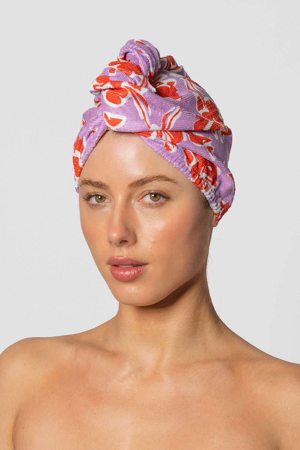 RIVA Hair Towel Wrap in Hibiscus