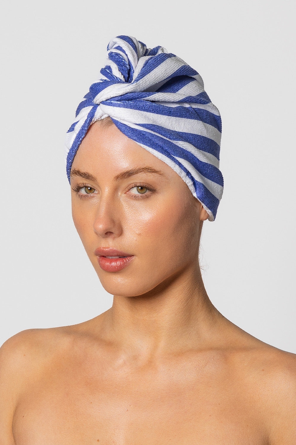 RIVA Hair Towel Wrap in Fontelina Stripe