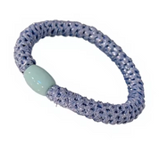Woven Hair Ties - Shimmer Blue