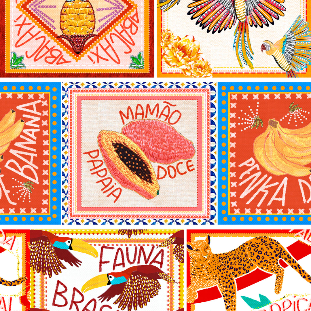 [PRE ORDER] Chloe Eye Mask in Papaya Postcard