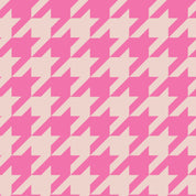 RIVA Hair Towel Wrap in Pink Houndstooth