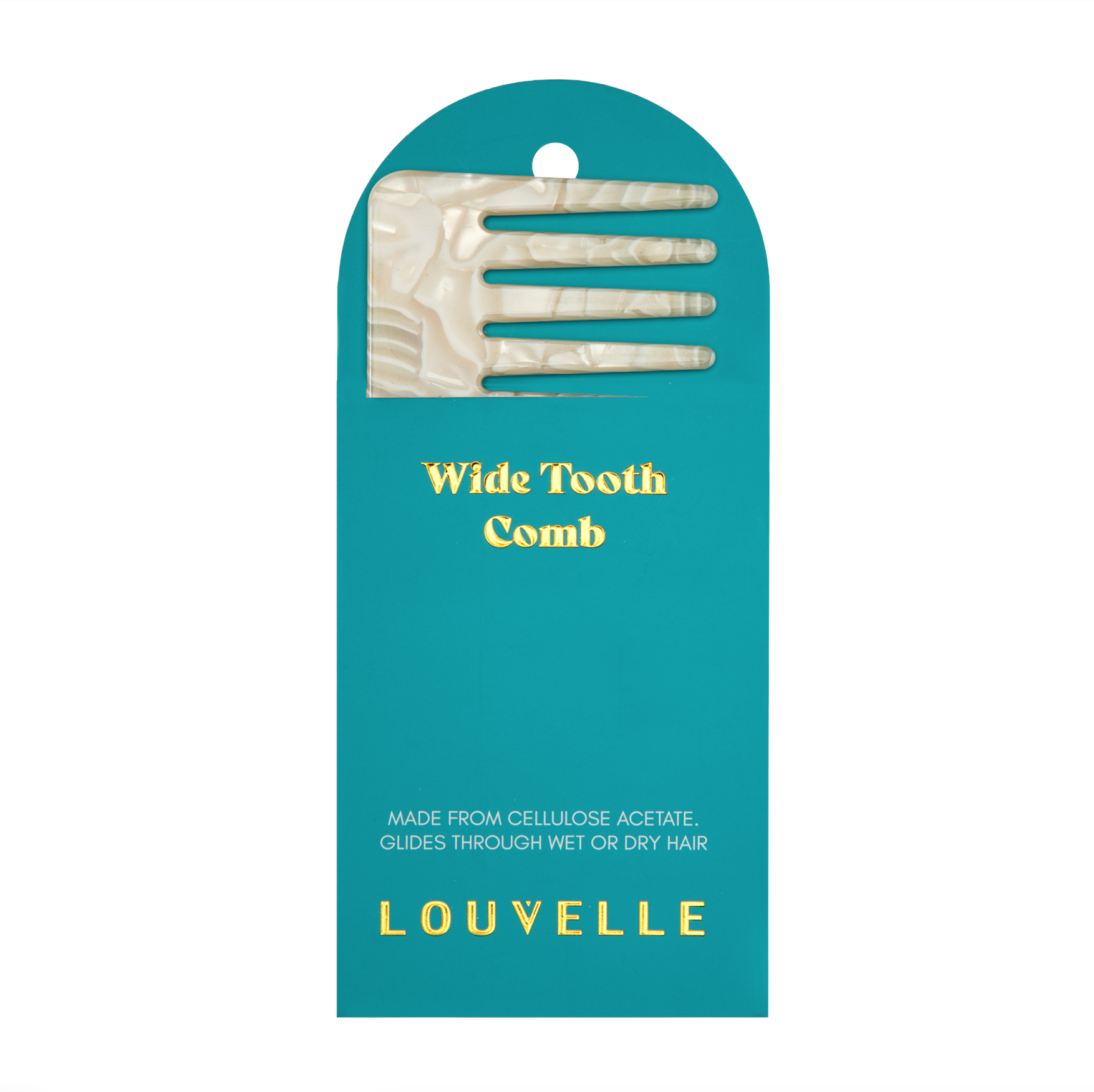 Wide Tooth Comb in Buttercream