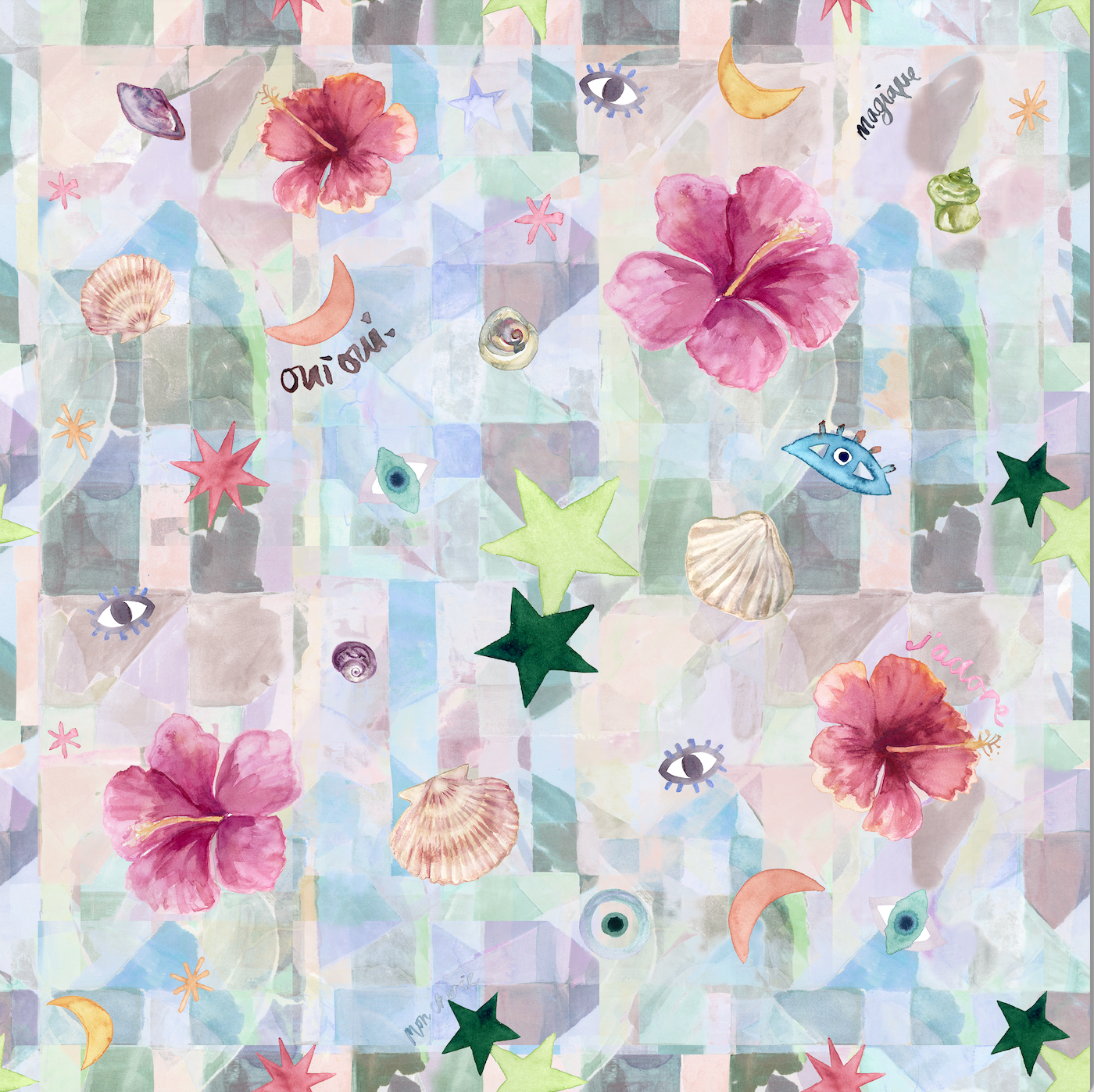 [PRE ORDER] Scrunchies Blue/Pink