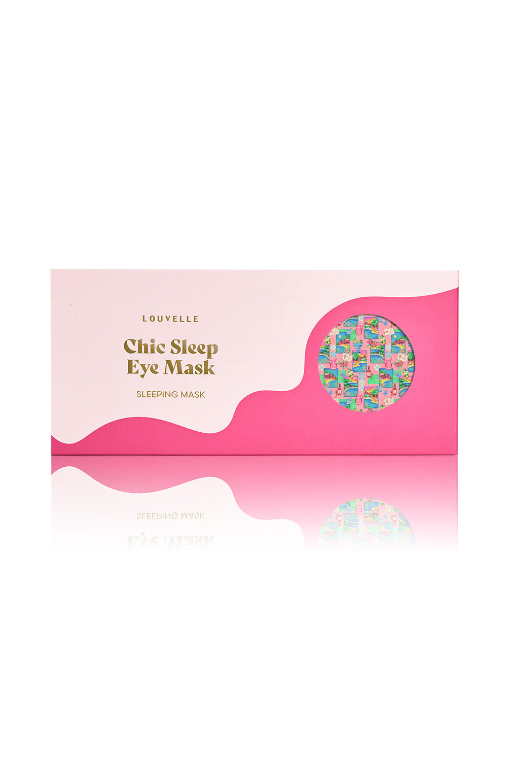 Satin Eye Mask in Pink Postcards
