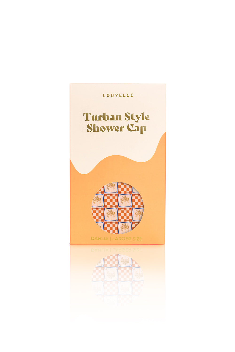 [PRE ORDER] Dahlia shower cap in Orange Palm Check