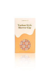 [PRE ORDER] Dahlia shower cap in Orange Palm Check