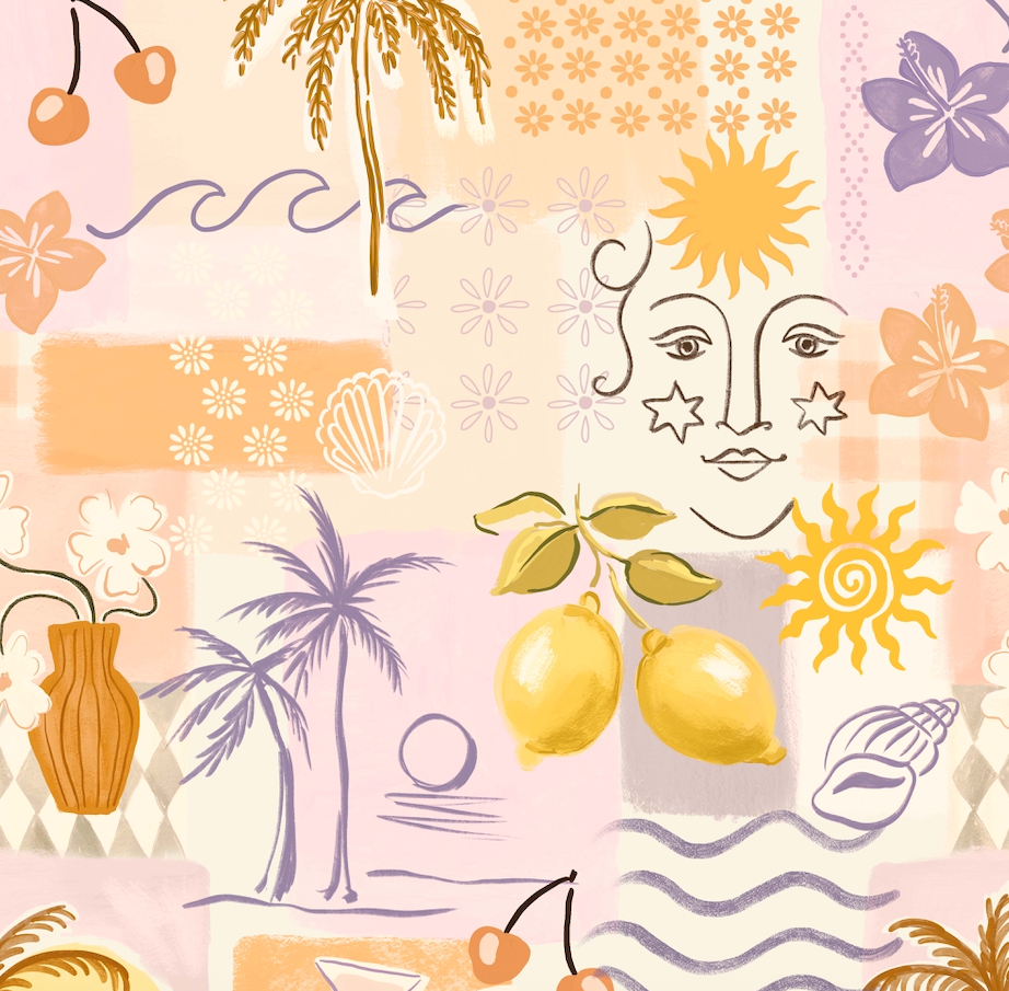 PRE ORDER RIVA Hair Towel Wrap in Lemon Lover