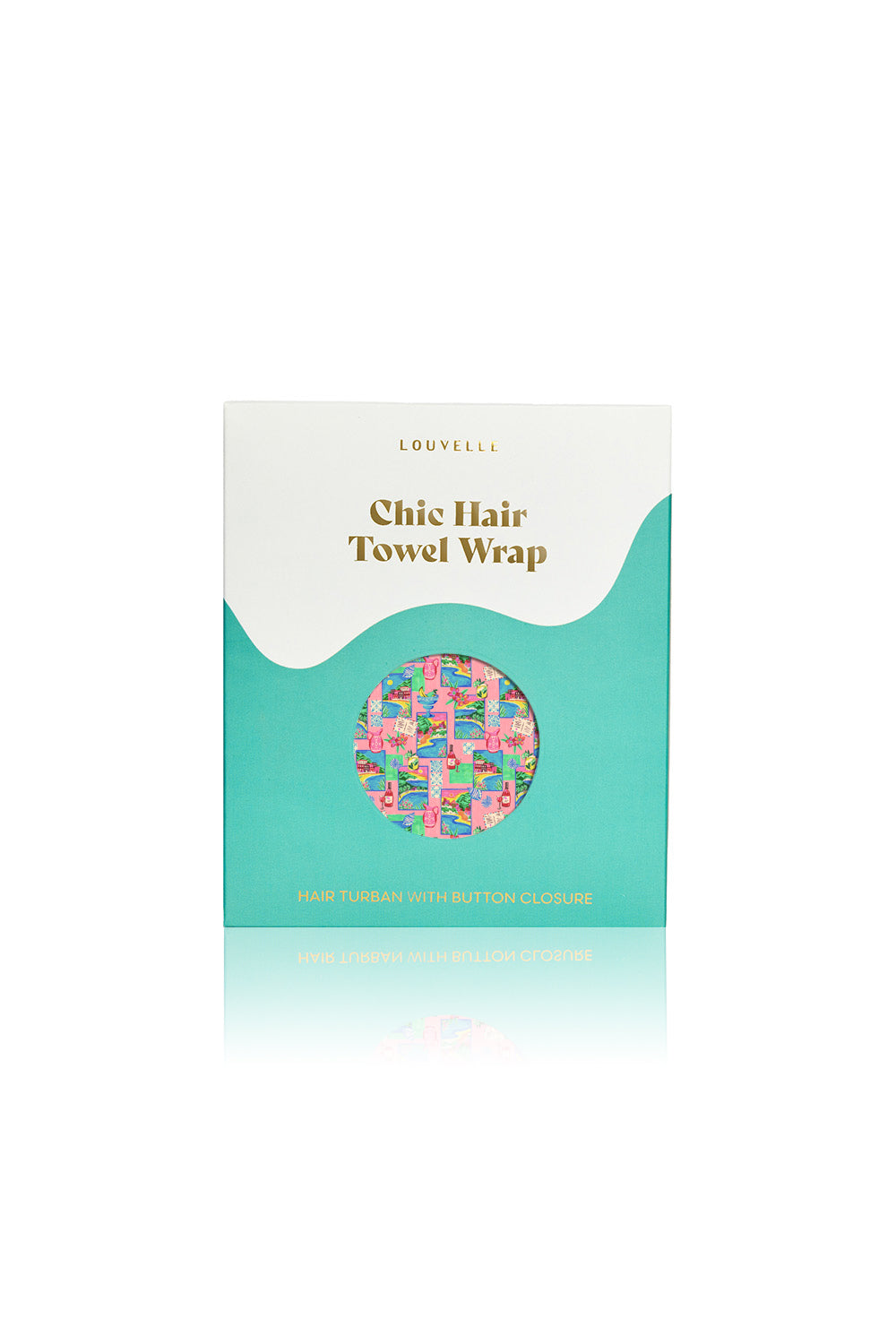 [PRE ORDER] RIVA Hair Towel Wrap in Pink Postcards
