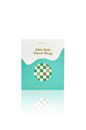 [PRE ORDER] RIVA Hair Towel Wrap in Green Check