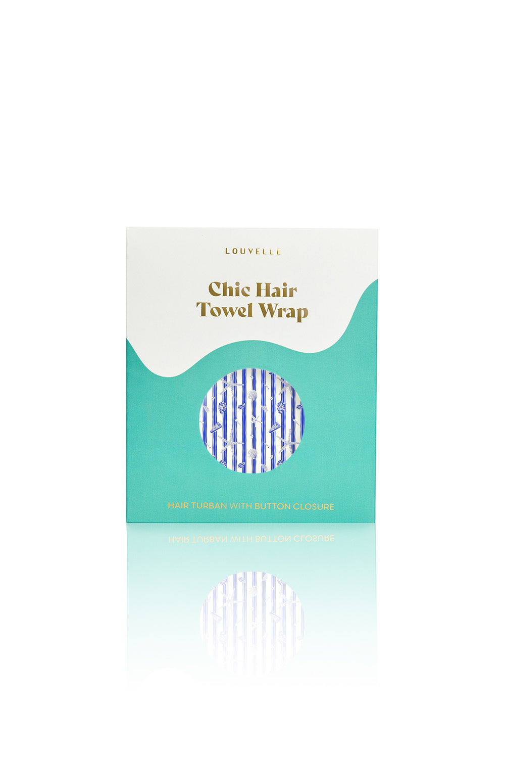 [PRE ORDER] RIVA Hair Towel Wrap in Marine Stripe