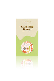 Satin Sleep Bonnet in Santorini Sun