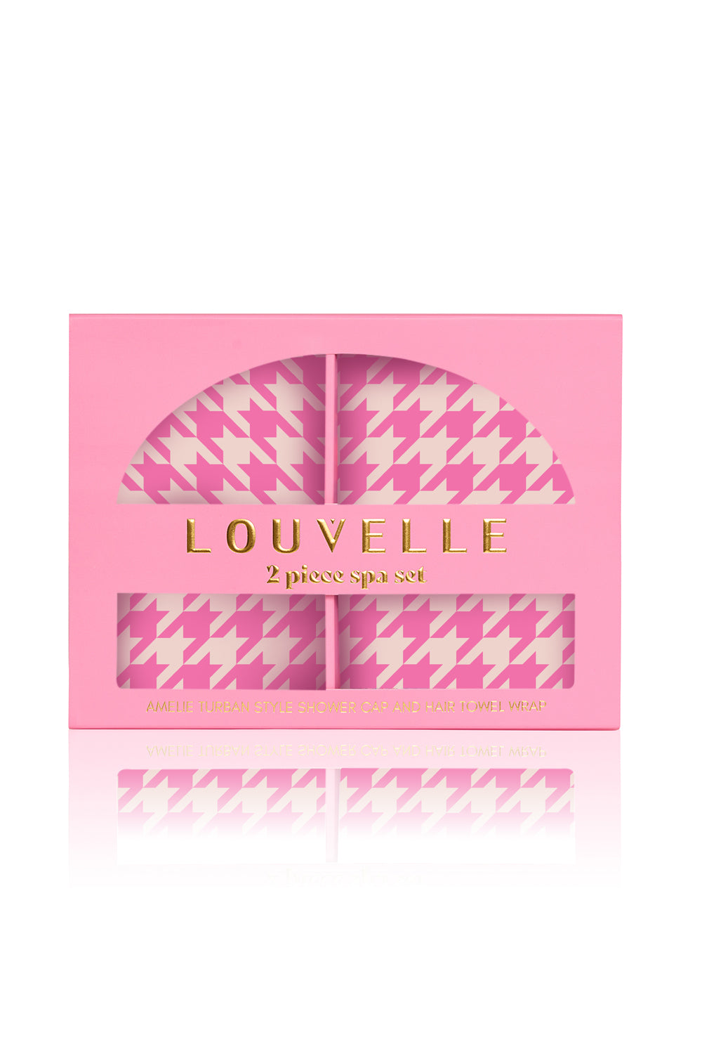 Pink Houndstooth Spa Gift Set (2 Pcs)